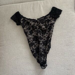 Off the shoulder Victoria secret body suit!